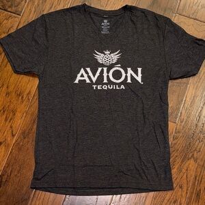 Avion tequila Men's Black V-neck T-Shirt sz M - soft - NWOT